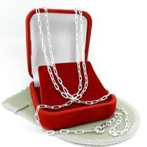 Corrente Masculina 50Cm 2Mm Largura Folheada Prata Cr635