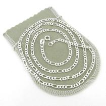 Corrente Masculina 50cm 3mm Largura Folheada Prata CR483