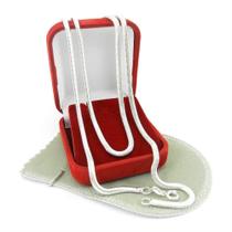 Corrente Masculina 50Cm 4Mm Largura Folheada Prata Cr412