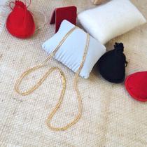 Corrente Masculina 55cm 4mm Largura Folheado Ouro 18k CR810 Corrente Masculina 55cm 4mm Largura Folheado Ouro 18k CR810