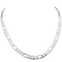 Corrente Masculina 60 cm Grossa Aço Inox Legítimo 3x1 Prateada