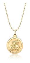 Corrente Masculina 60 Cm Pingente Medalha São Jorge Ouro 10k Corrente Masculina 60 Cm Pingente Medalha São Jorge Ouro 10k