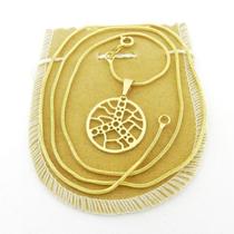 Corrente Masculina 60Cm 1Mm Simbolo P Folheado Ouro Cr730 Corrente Masculina 60Cm 1Mm Simbolo P Folheado Ouro Cr730