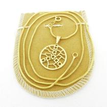 Corrente Masculina 60Cm 1Mm Simbolo P Folheado Ouro Cr730 Corrente Masculina 60Cm 1Mm Simbolo P Folheado Ouro Cr730