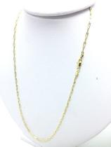 Corrente Masculina 60cm 2m CADEADO LONGA BANHADA A OURO 18K