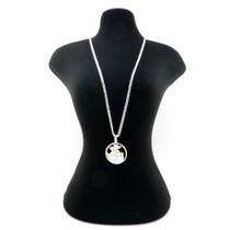Corrente Masculina 60cm 3mm São Jorge Folheada Prata CR846 Corrente Masculina 60cm 3mm São Jorge Folheada Prata CR846
