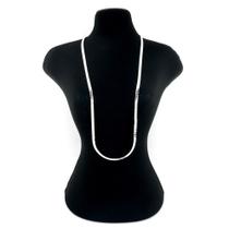 Corrente Masculina 60cm 4mm Largura Folheada Prata CR562 Corrente Masculina 60cm 4mm Largura Folheada Prata CR562