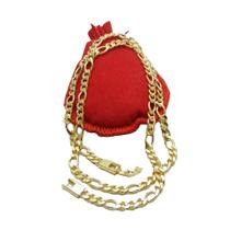 Corrente Masculina 60cm 5mm Largura Folheada Ouro 18k CR452