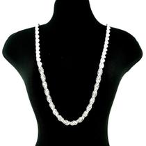 Corrente Masculina 60Cm 5Mm Largura Folheada Prata Cr300 Corrente Masculina 60Cm 5Mm Largura Folheada Prata Cr300