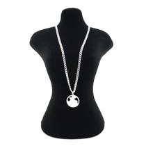 Corrente Masculina 60cm 5mm São Jorge Folheada Prata CR847 Corrente Masculina 60cm 5mm São Jorge Folheada Prata CR847