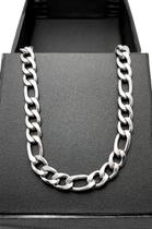 Corrente masculina 60cm 8mm groumet inox CEFG68 colar cordão com caixinha