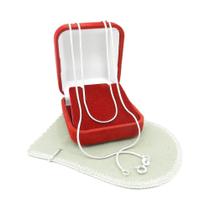 Corrente Masculina 70cm 1mm Largura Folheada Prata CR704