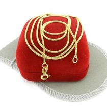 Corrente Masculina 70cm 1mm Largura Folheado Ouro 18K CR102