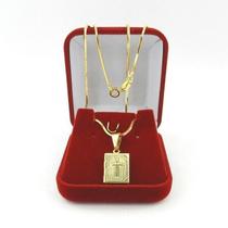 Corrente Masculina 70Cm 1Mm Relicario Folheado Ouro Cr149 Corrente Masculina 70Cm 1Mm Relicario Folheado Ouro Cr149