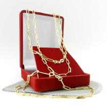 Corrente Masculina 70cm 3mm e Pulseira Folheada Ouro 18K CR680 Corrente Masculina 70cm 3mm e Pulseira Folheada Ouro 18K CR680