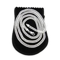 Corrente Masculina 80cm 4mm Largura Folheada Prata CR848
