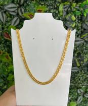 Corrente masculina banhada a ouro 18 quilates