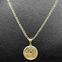 Corrente Masculina Banhada Ouro 18k Cordão 60cm Ping P Nosso Corrente Masculina Banhada Ouro 18k Cordão 60cm Ping P Nosso