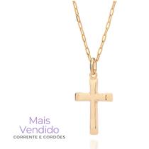 Corrente Masculina Banhado A Ouro 18k Com Pingente Rommanel Tamanho 60cm