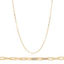 Corrente Masculina Banhado A Ouro 18k Rommanel Elo Cadeado Tam 60cm