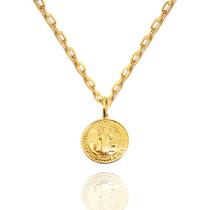Corrente Masculina Cadeado + Pingente São Bento Ouro 18k 60 cm Corrente Masculina Cadeado + Pingente São Bento Ouro 18k 60 cm