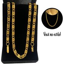 Corrente Masculina Caracol Cordão Banho Ouro 18k Trabalhado Corrente Masculina Caracol Cordão Banho Ouro 18k Trabalhado