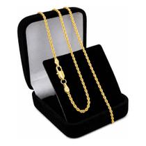Corrente Masculina Cordão Baiano 60cm Folheado A Ouro 18k