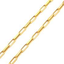 Corrente Masculina Elo Alongado Em Ouro 18k 60cm 2,60mm