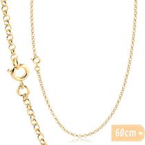 Corrente Masculina Elo Português Banhada A Ouro 2Mm X 60Cm