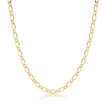Corrente Masculina Elos 1x1 Folheada Ouro Zircônia Corrente Masculina Elos 1x1 Folheada Ouro Zircônia