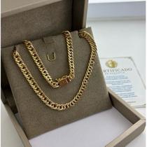 Corrente masculina grumet em ouro 18K 60cm Corrente masculina grumet em ouro 18K 60cm