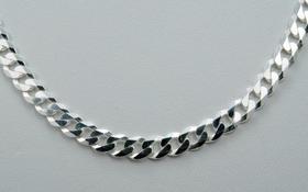 Corrente Masculina Grumet + Pingente Crucifixo Em Prata 925