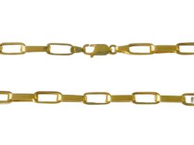 Corrente Masculina Modelo Tijolinho 60 cm Ouro 18k Ishizaki - 14.26