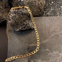 Corrente Masculina Neromen Grumet Médio Banho Ouro 18k 70cm