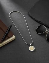 Corrente Masculina Neromen São Bento Banhado 18k Aço Inox 60cm Corrente Masculina Neromen São Bento Banhado 18k Aço Inox 60cm