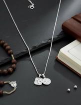 Corrente Masculina Neromen São Bento Cruz Aço Italiano 70cm Corrente Masculina Neromen São Bento Cruz Aço Italiano 70cm