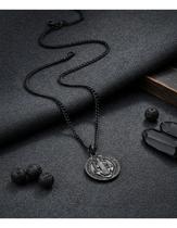 Corrente Masculina Neromen São Bento Ródio Negro 60cm