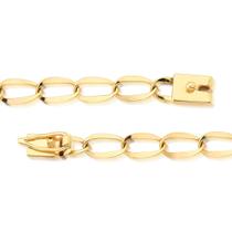 Corrente Masculina Ouro 10k 60 Cm artesanal fecho gaveta