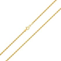 Corrente Masculina Ouro 18k Corda Cordão Baiano 60cm CO-256-60 Corrente Masculina Ouro 18k Corda Cordão Baiano 60cm CO-256-60