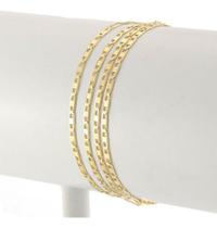 Corrente Masculina Piastrine 2.1 70 Cm Ouro 18k Maciça Cordã