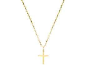 Corrente Masculina Piastrine 70cm E Crucifixo Ouro 18k 750 Corrente Masculina Piastrine 70cm E Crucifixo Ouro 18k 750
