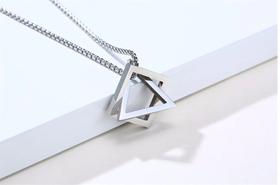 Corrente Masculina Pingente Geométrico Corrente Masculina Pingente Geométrico