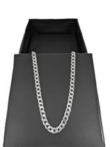 Corrente masculina prata 925 groumet 60cm 4,8mm com caixinha 6937