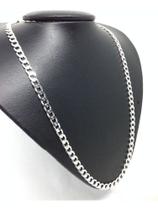 Corrente Masculina Prata Maciça 925 Elos Grumet C/ 60cm 5mm