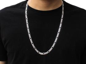 Corrente Masculina Prata Pura 925 3x1 70cm 5mm