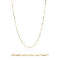 Corrente Masculina Rommanel Banhada A Ouro 18k Tamanho 60cm 532531