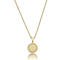 Corrente Masculina São Bento Banho Ouro 18k Elo Cadeado 70cm