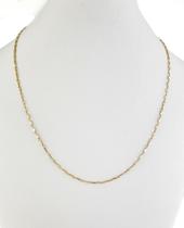 Corrente Masculina Tijolinho 1.2 50 Cm Ouro 18k 750 Cordão Amarelo