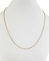 Corrente Masculina Tijolinho 1.2 50 Cm Ouro 18k 750 Cordão