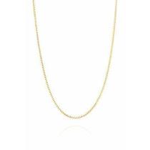 Corrente Masculina Veneziana 80cm Em Ouro 18k 750